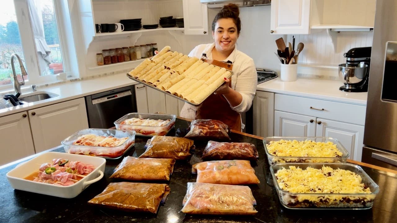 Cover Image for Youtube video: Filling My Freezer with 22 Scratch Made Freezer Meals | EASY and Delicious Lunches and Dinners