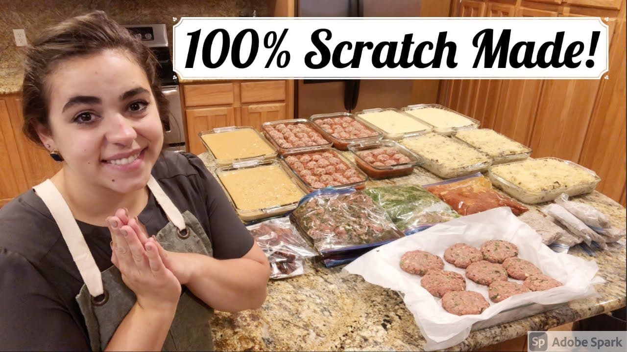 Cover Image for Youtube video: Making 26 Deliciously Easy Freezer Meals From Scratch In an Afternoon