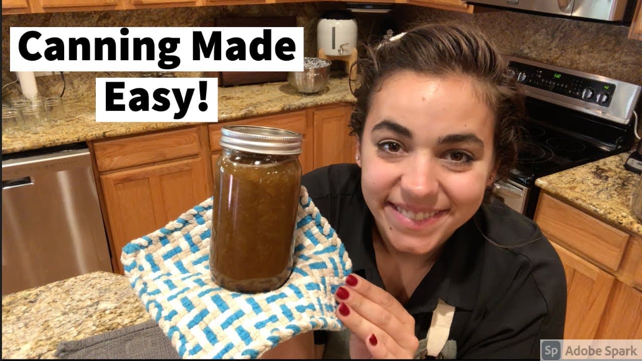 Cover Image for Youtube video: Low Sugar Rhubarb Jam Recipe and Water Bath Canning Step by Step