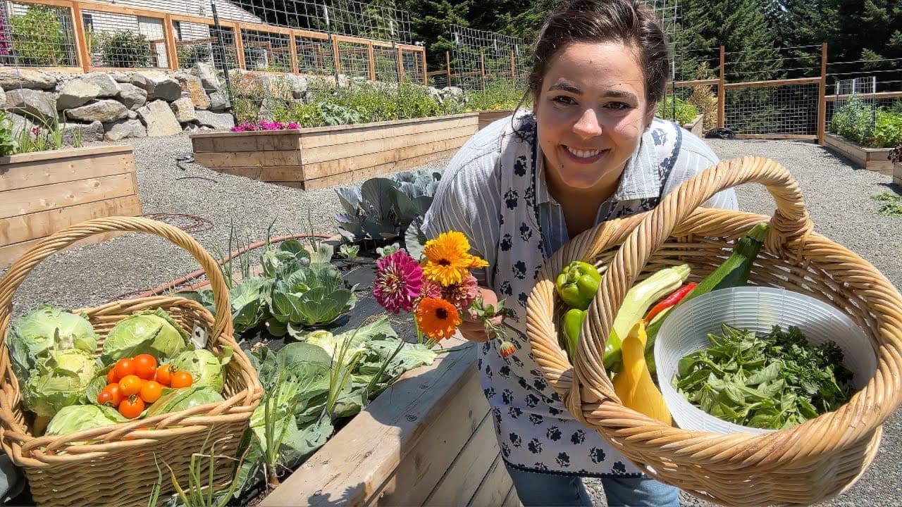 Cover Image for Youtube video: A Beautiful Homegrown Harvest | From Garden to Plate