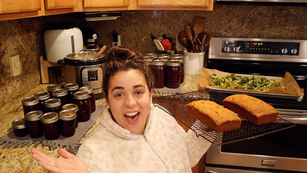 Cover Image for Youtube video: Canning, Cleaning and Cooking a Productive Snowy Day on the Homestead