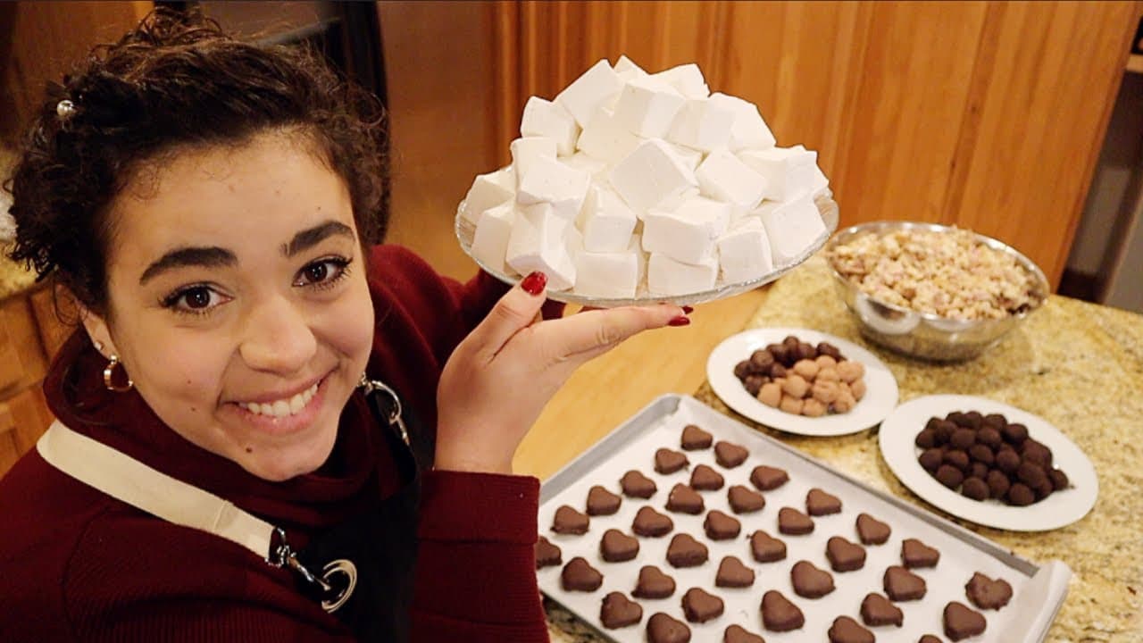 Cover Image for Youtube video: Making Homemade Marshmallows, Reese Hearts, Chocolate Truffles and More!