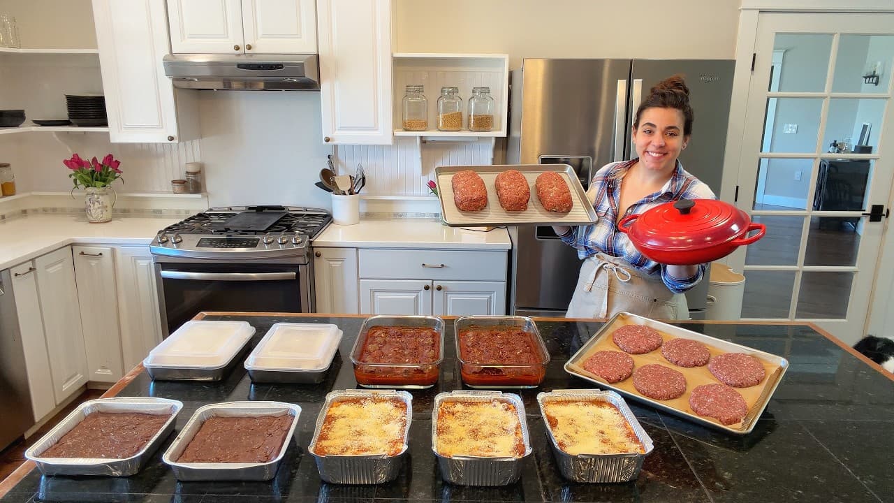 Cover Image for Youtube video: The Ultimate Ground Beef Freezer Meal Prep Day