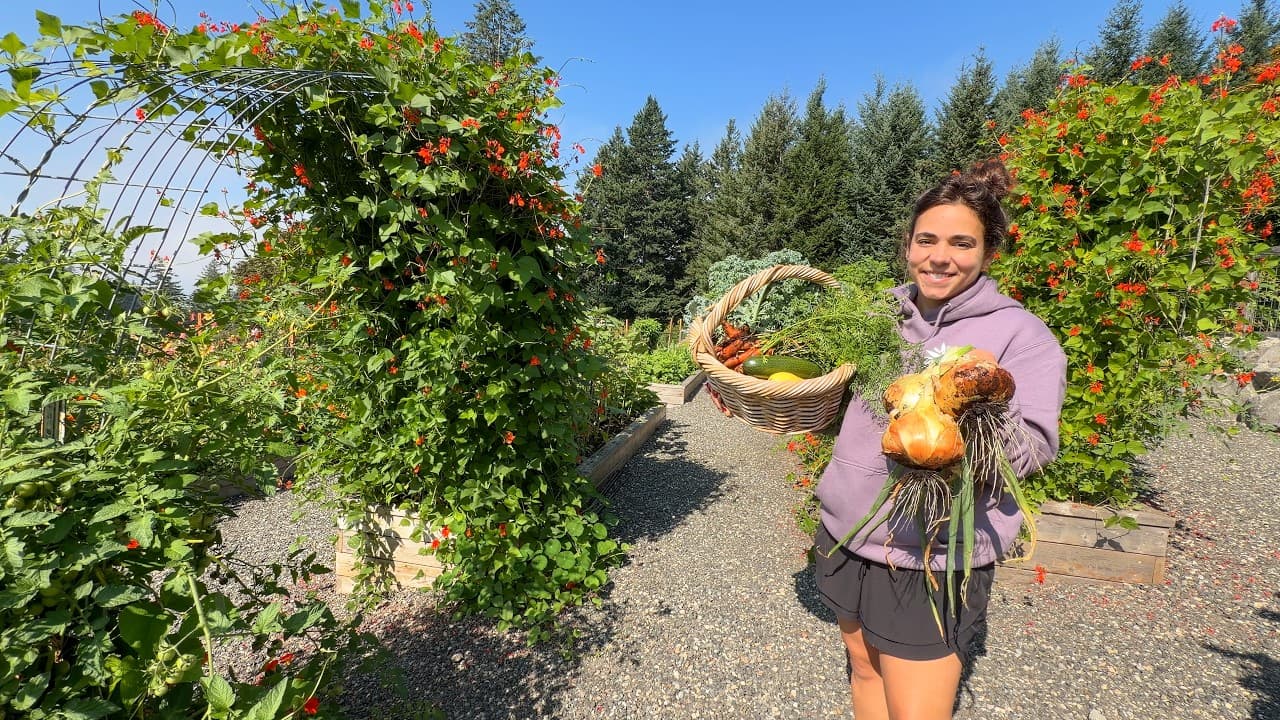 Cover Image for Youtube video: A Perfect End-of-Summer Day Baking in the Kitchen and Harvesting the Garden
